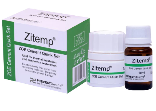 Prevest Zitemp (Zinc oxide Dental Eugenol Cement) Quick Set